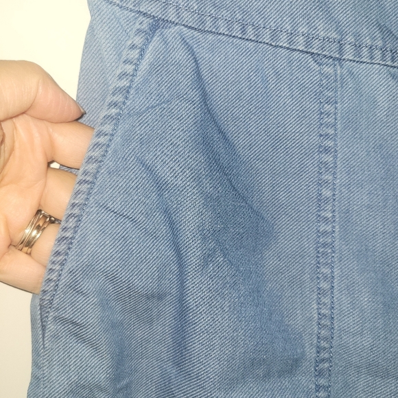 BP lightweight summer denim high waist wide leg loose fit jeans XS - Picture 5 of 9